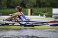 Women's Single Sculls Royalty Free Stock Photo