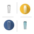 Women`s skinny jeans icon