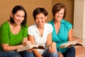 Women`s small group Bible Study. Multicultural small group. Royalty Free Stock Photo