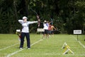 Women's Team Archery Action Royalty Free Stock Photo