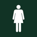 Women toilet sign for the door