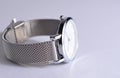 Women`s watch on a white background. Royalty Free Stock Photo