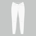 Women`s white jeans Royalty Free Stock Photo