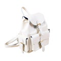 Women`s white leather bag Royalty Free Stock Photo