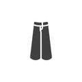 Women`s wide pants vector icon
