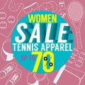 Women Sale Tennis Apparel.