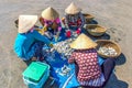 Women selling fish in Long Hai, Ba Ria Vung Tau province, Vietnam.