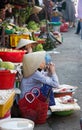 Women selling fish at market in Hoi An, Vietnam Royalty Free Stock Photo