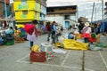 Women selling fruits and vegetables in Yungay, Peru