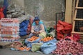 Women selling on the street of La Paz.