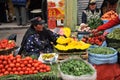 Women selling on the street of La Paz