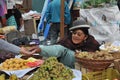 Women selling on the street of La Paz.