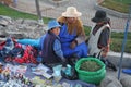 Women selling on the street of La Paz.