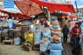 Women selling on the street of La Paz.