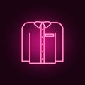 women shirt icon. Elements of clothes in neon style icons. Simple icon for websites, web design, mobile app, info graphics