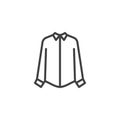 Women shirt line icon