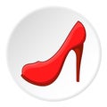 Women shoes icon, cartoon style Royalty Free Stock Photo