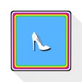 Women shoes icon,sing,illustration Royalty Free Stock Photo