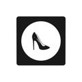 Women shoes icon,sing,illustration Royalty Free Stock Photo