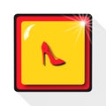 Women shoes icon,sing,illustration Royalty Free Stock Photo