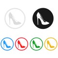 Women shoes icon,sing,illustration Royalty Free Stock Photo