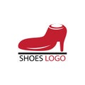 women shoes illustration logo vector Royalty Free Stock Photo