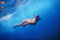 Women Snorkeling in the Tropical Sea, Underwater Women