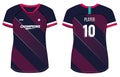 Women Sports Jersey t-shirt design concept Illustration suitable for girls and Ladies for Volleyball jersey, Football, badminton,