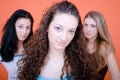 Women staring Royalty Free Stock Photo