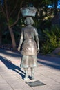 Women statue in Santa Lucia village