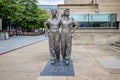 Women of Steel sculpture outside Sheffield City Hall in Sheffield, South Yorkshire, UK