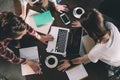 Women studying with books and laptop Royalty Free Stock Photo