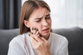 Women suffering from toothache Royalty Free Stock Photo