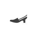 Women summer shoe vector icon