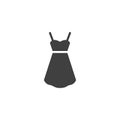 Women sundress vector icon