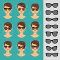 Women sunglasses shapes for different faces