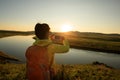 Women taking photo with smart phone Royalty Free Stock Photo