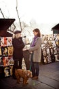 Women talking on the street of Paris