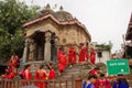 Women of Teej festival, Durbar Square, Kathmandu, Nepal