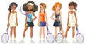 Women Tennis Players Characters