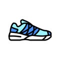 women tennis shoe color icon vector illustration Royalty Free Stock Photo