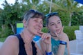 Women in Thinking Musing Pose in Outdoor Setting