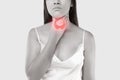 Women thyroid gland control. Royalty Free Stock Photo