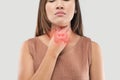 Women thyroid gland control Royalty Free Stock Photo