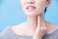 Women with thyroid gland problem