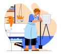 Women tired from housework