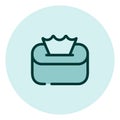 Women tissue box, icon Royalty Free Stock Photo