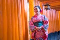 Women in traditional japanese kimonos