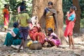 Women at the tribal rural weekly market