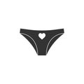 Women underwear icon. Vector illustration, flat design